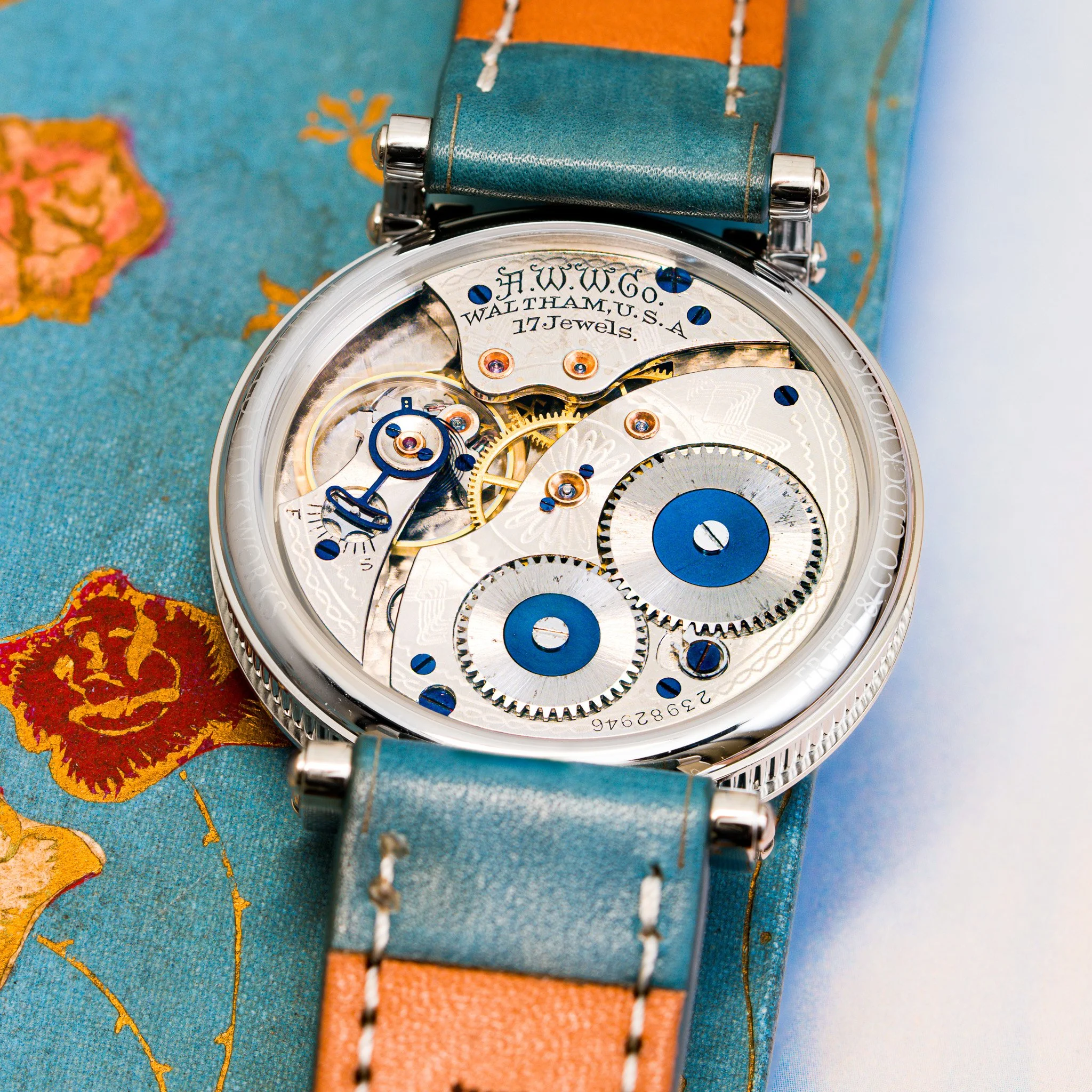 Waltham pocket watch conversion — Frett & Co Clockworks